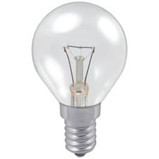 Image of Philips 60W 230V SES E14 P45 Clear Dimmable Golf Ball Round