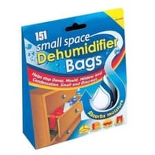 Image of 151 Small Space Dehumidifier Bags Sachet Pack Mould Mildew Damp Wardrobe Drawers