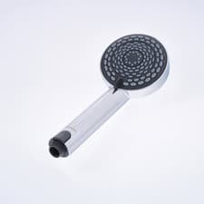 Image of Aqualisa 901506 105mm 4-Spray Pattern Electric Shower Head - Chrome/Dark Grey