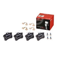 Image of BREMBO P85020 Brake Pad Set For Disc Brake Rear Fits VW Golf 1.9 TDI 1.6