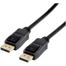 Image of Value 11.99.5811 DisplayPort Cable Black 2.00 m Shielded DisplayPort plug