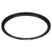 Image of 77mm-82mm Metal Step Up Ring, Camera Lens Filter Adapter Ring Black