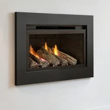 Image of CRYSTAL BOSTON HOLE IN THE WALL GAS FIRE - REMOTE CONTROL