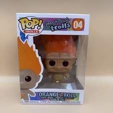 Image of Funko Pop! Good Luck Trolls: Orange Troll #04 w/Protector