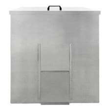 Image of Coal Storage Bunker 250kg 390L Galvanised Steel Raised Metal Base