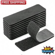 Image of 20pcs Fastening Tape Self Adhesive Heavy Duty Sticky Strip Sew On Tape Hook Loop
