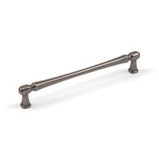 Image of 160mm Antique Pewter Cabinet Handle T-Bar Pull Slim Broad Square Kitchen Upcycle
