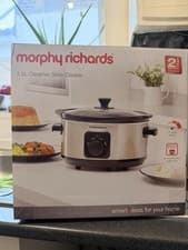 Image of Morphy Richards Ceramic Pot Slow Cooker 3.5L Stainless Steel
