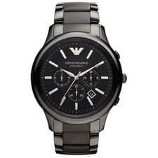 Image of Emporio Armani AR1451 Men’s Ceramica Gunmetal Chronograph Watch