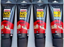 Image of Unibond No More Nails Fix All Original Grab Adhesive 175ml Bulk Pack of 4