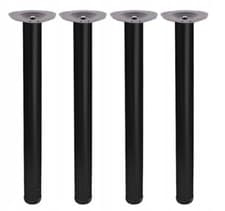 Image of 4x Adjustable Table Leg - Breakfast Bar - 710 - ø 60mm BLACK