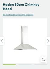 Image of Haden Cooker Hood HCH60X Stainless Steel Pyramid Chimney BRAND NEW IN BOX