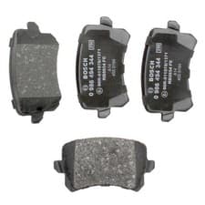 Image of 0 986 494 344 Disc Brake Brake Pad Set Rear Fits VW Golf 5 Audi Seat Skoda Bosch