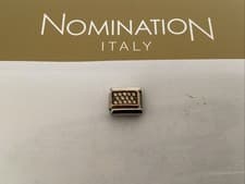 Image of Nomination Genuine Classic Bracelet Charm Rose Gold Champagne Pave CZ #