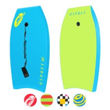Image of Osprey 37” Bodyboard with Adjustable Wrist Leash, XPE Deck for Kids and Adults