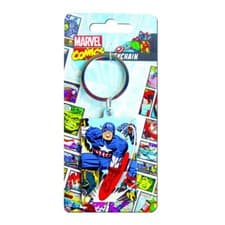 Image of Marvel MK38672C Captain America Premium Steel Licensed Keychain-Keyring