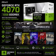 Image of 🔥 PNY GeForce RTX 4070 Dual Fan 12GB GDDR6X – DLSS 3 – BRAND NEW 🔥