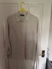 Image of Mint Velvet Striped Blouse (Size 8)