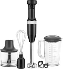 Image of Kitchenaid HAND BLENDER with ACCESSORIES - Matte Black 5KHBV83BBM