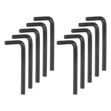 Image of 10pcs Hex Key Wrench 7mm CR-V L-Shape Hexagon Metric Wrenches, Black