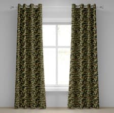 Image of Camouflage 2-Panels Eyelet Curtains Hunter in Forest