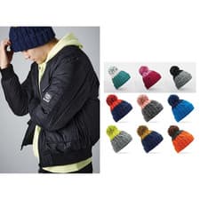 Image of Beechfield Apres beanie B437 - Heavyweight multi-yarn cable knit design