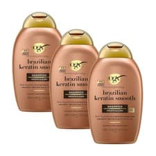 Image of 3x OGX Brazilian Keratin Shampoo 385ml