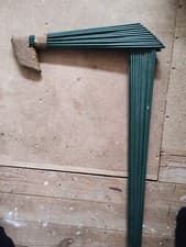 Image of PACK 12 Garden Linked Metal Herbaceous Plant Support: 100cm tall x 40cm NEW