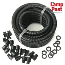 Image of 20mm Black Flexible Conduit Contractor Pack 10 Metre 10M Kopex Copex & 10 Glands