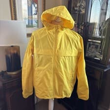 Image of POLO RALPH LAUREN Polyester Hooded Jacket Windbreaker Yellow Large RRP £219.00