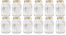 Image of 12 x Traditional Kilner Luxury Preserve Jar 0.5L with Metal Lid