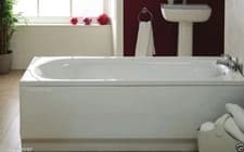 Image of Bathroom White Acrylic 1700mm x 520mm Standard Front Side Panel only