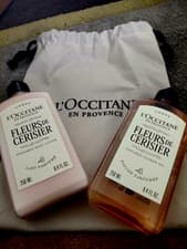 Image of L'Occitane FLEURS DE CERISIER CHERRY BLOSSOM BODY COLLECTION GIFT SET NEW 250ml