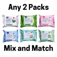 Image of Mix & Match Facial Wipes - Cucumber Exfoliating Sensitive Tea Tree Deep Micellar