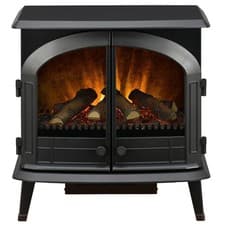 Image of Dimplex Emberley 3-Sided Electric Stove Fireplace Black 2kW WiFi Remote Open Box