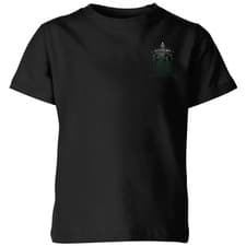 Image of Harry Potter Ombré Slytherin Sigil Kids' T-Shirt - Black
