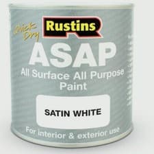Image of Satin Finish All Purpose All Surface Paint Rustins ASAP - All Colours All Sizes
