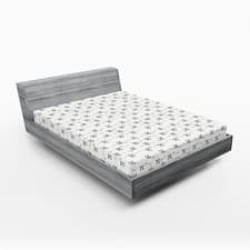 Image of Panda Fitted Sheet Bamboo Branches with Heads