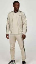 Image of Adidas SST Tracksuit Beige/Black-ALL SIZES-Track Top+Pants-100% Genuine-RRP £130