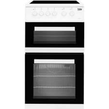 Image of Beko KDC5422AW 50cm Free Standing Electric Cooker with Ceramic Hob White A