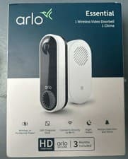 Image of Arlo Wireless Essential Video Doorbell with Chime