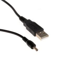 Image of USB to DC Power Cable 1.3mm x 3.5mm 5v 2.1A 2100mA 2m
