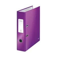 Image of Leitz Wow 180 Lever Arch File 80mm A4 Purple (Pack of 10) 10050062