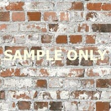 Image of Rustic Distressed Urban Brick Stone Wall Red Grey Grout Realistic Wallpaper