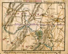 Image of Area Of Antietam Campaign 1862 OLD PHOTO PRINT