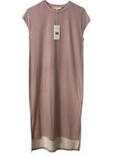 Image of NWT Synergy Organic Cotton Seeker Striped T-Shirt Dress Amber Pink Size XS Eco