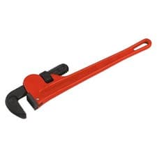 Image of Stillson Pipe Wrench 450mm Heavy Duty Cast Steel 13-63mm Jaw European Pattern
