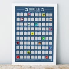 Image of Scratch Off Bucket List Poster - 100 Boxsets