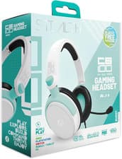 Image of STEALTH C6-100 Gaming Headset BURST Edition - Teal White, Compatible with Curren