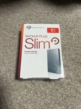 Image of Seagate External Hard Drive 1TB Backup Plus Slim USB 3.0 2.5" Portable